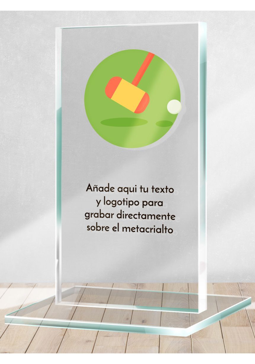 Trofeo de Croquet en metacrilato