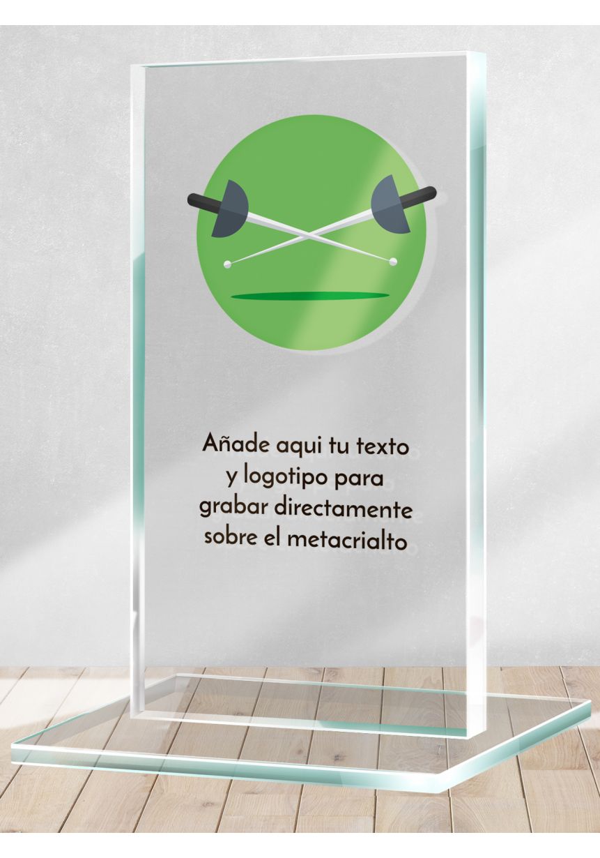 Trofeo de Esgrima en metacrilato