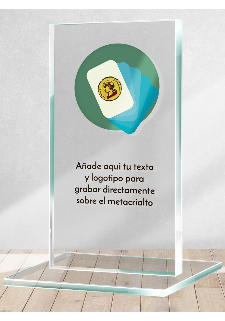 Trofeo de Cartas en metacrilato