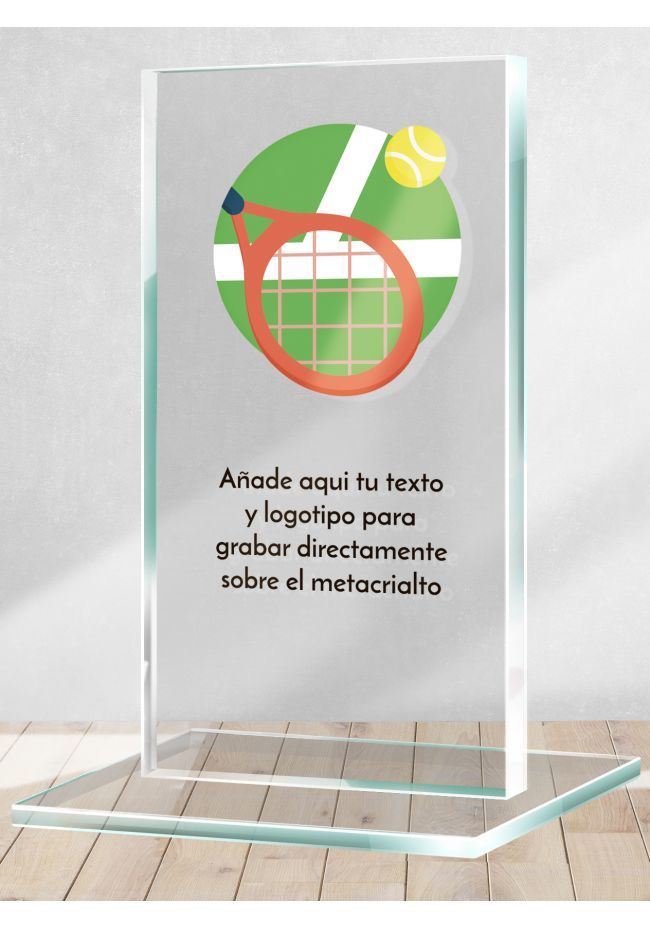 Trofeo de Tenis en metacrilato Trofeo de Tenis en metacrilato