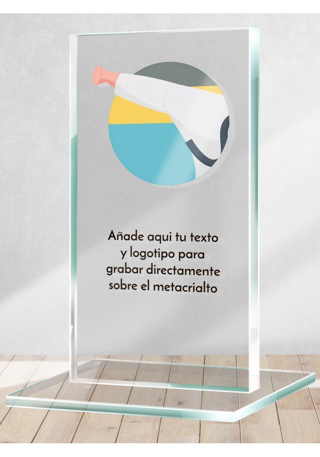 Trofeo de Judo en metacrilato Trofeo de Judo en metacrilato
