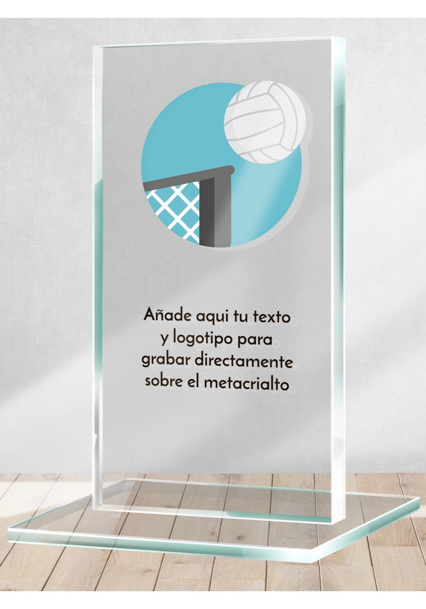 Trofeo de Voleibol en metacrilato