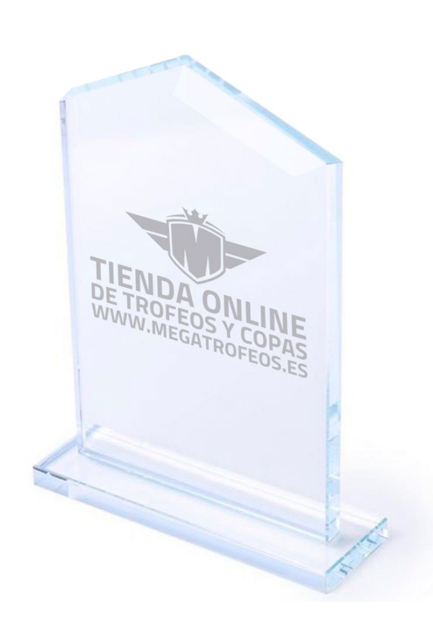 Trofeo de cristal en forma de pico