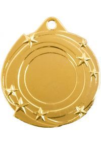 Medalla con estrellas deportiva