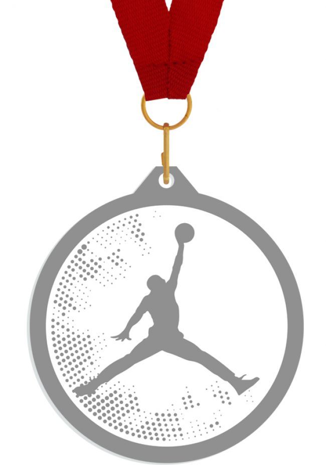 Medalla de metacrilato para baloncesto