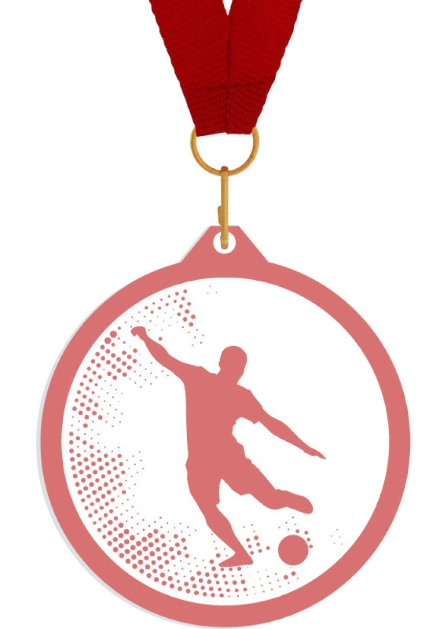 Medalla de metacrilato para futbol