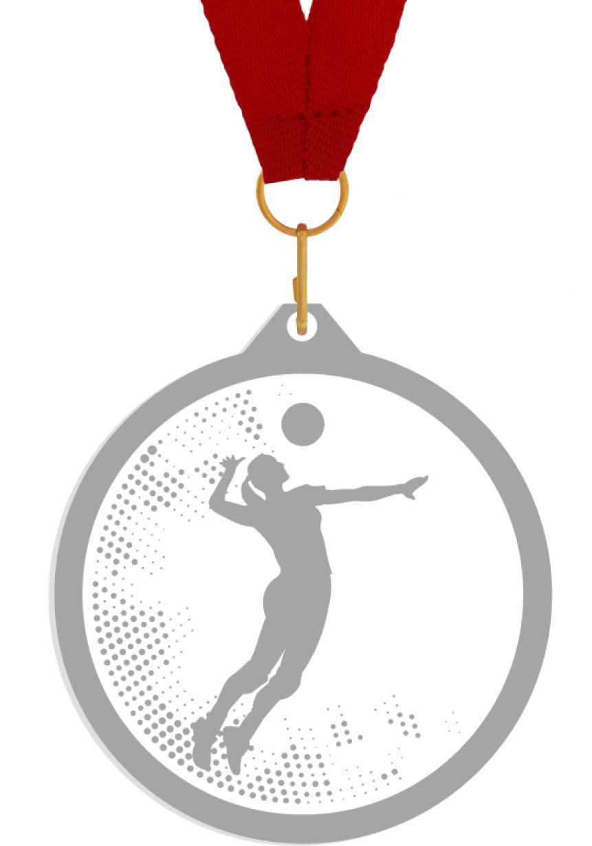 Medalla de metacrilato para voleibol