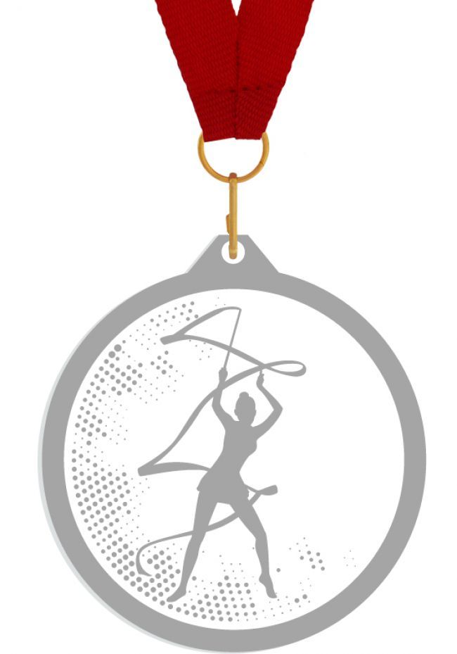 Medalla de metacrilato para gimnasia rítmica