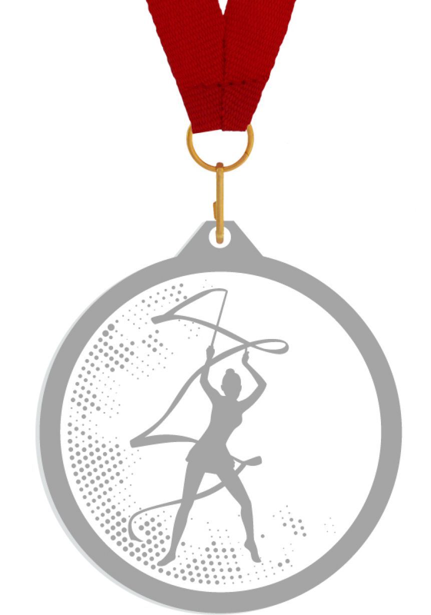Medalla de metacrilato para gimnasia rítmica