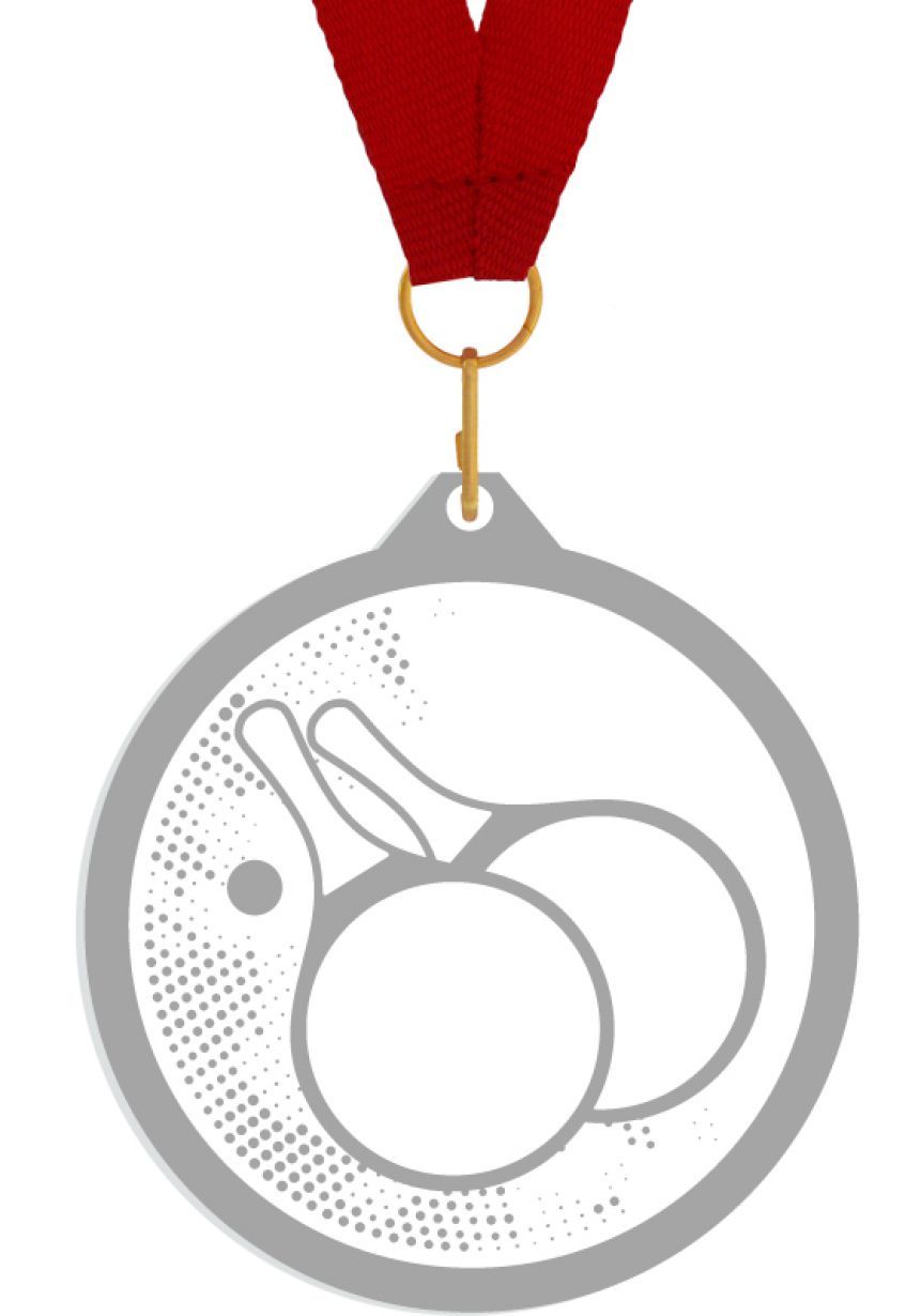 Medalla de metacrilato para ping pong