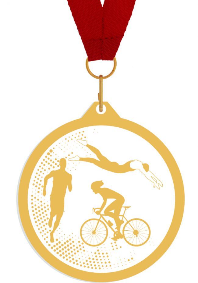 Medalla de metacrilato para triatlon Medalla de metacrilato para triatlon