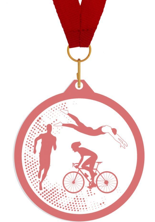 Medalla de metacrilato para triatlon Medalla de metacrilato para triatlon