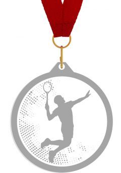 Medalla de metacrilato para badminton Thumb