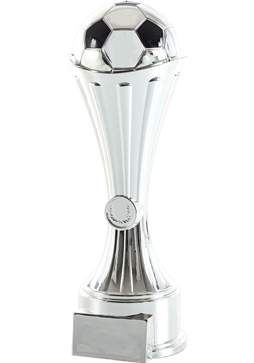 Trofeo de una pieza con soporte balón fútbol