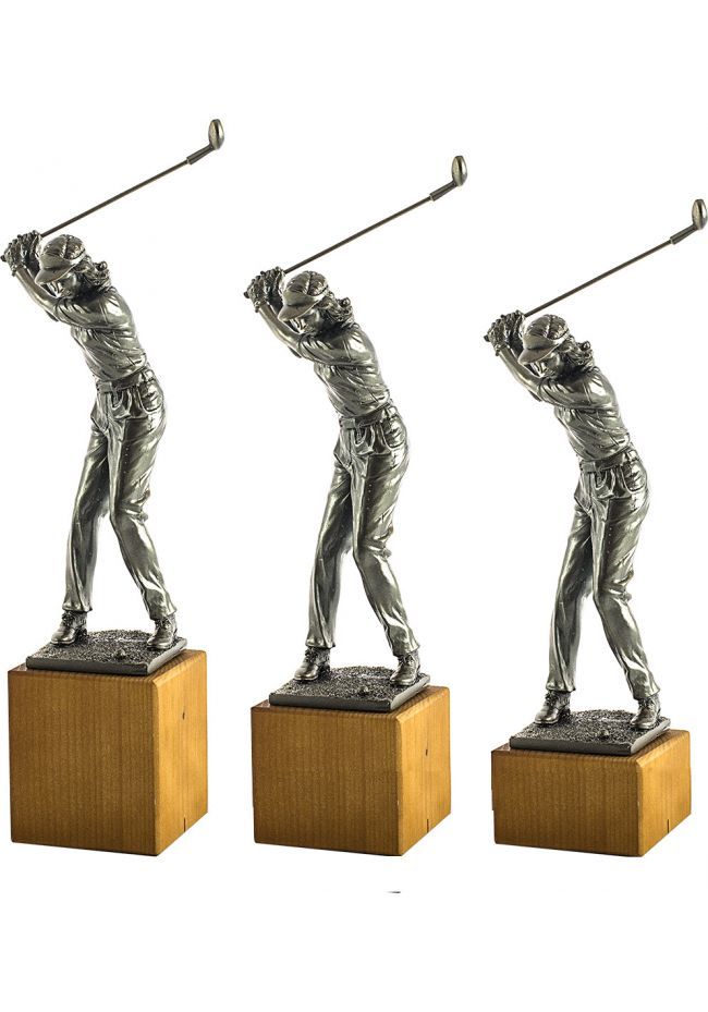 Trofeo de una jugadora golf