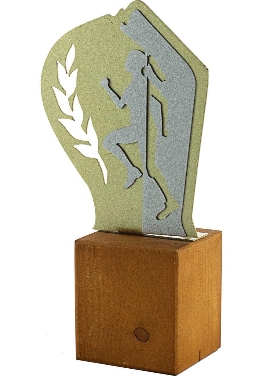 Trofeo de Cross en Metal/Madera Mujer
