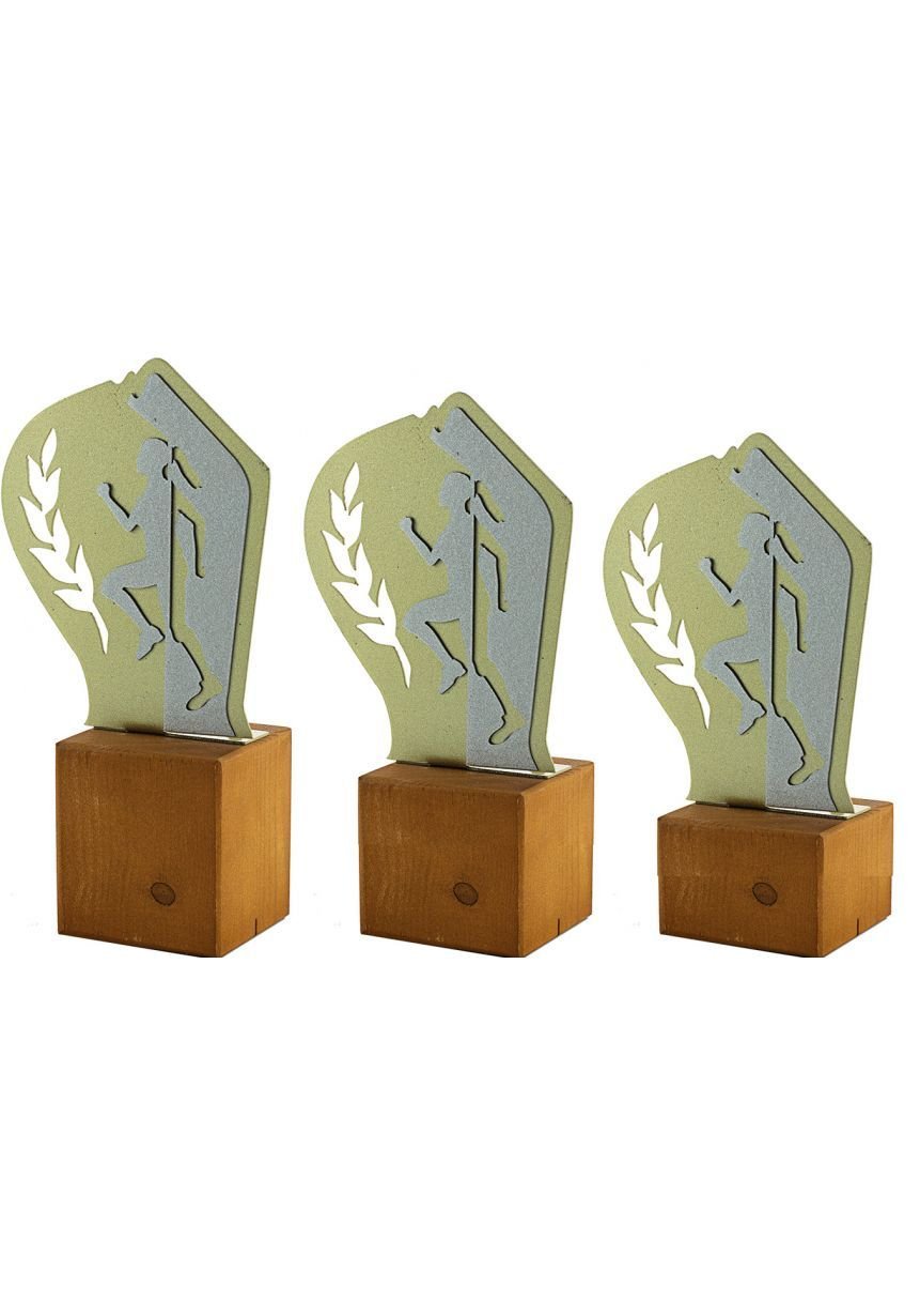 Trofeo de Cross en Metal/Madera Mujer