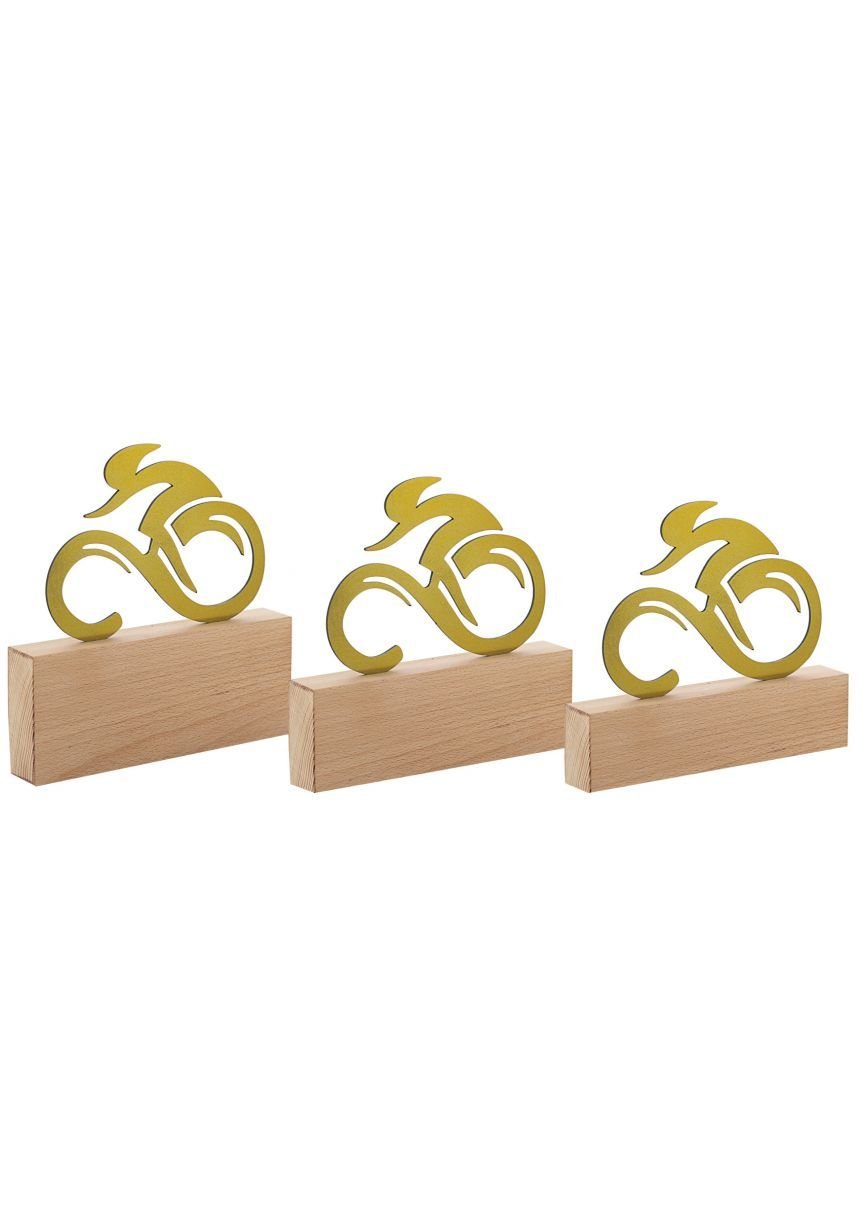 Trofeo de ciclismo en Metal/Madera