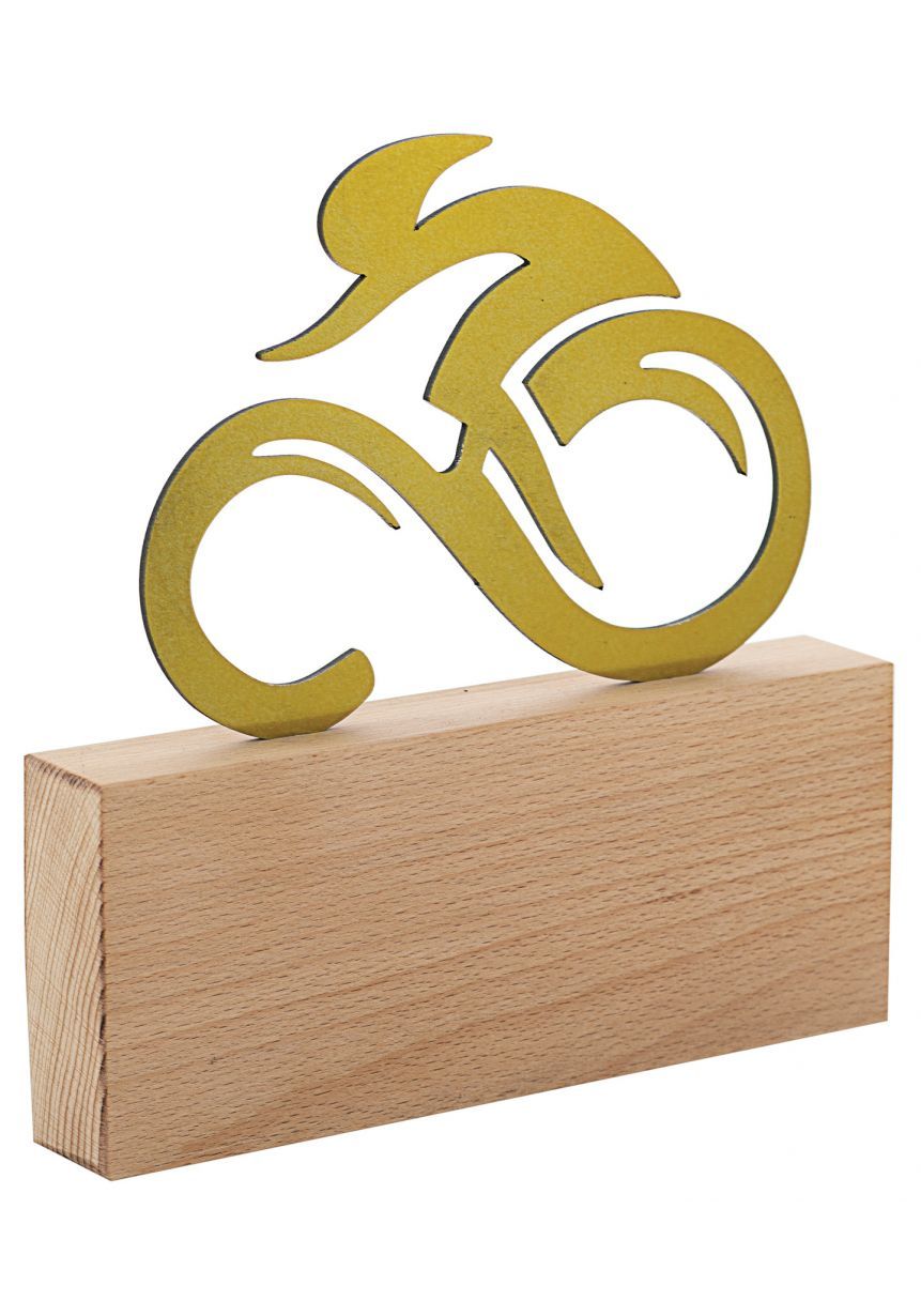 Trofeo de ciclismo en Metal/Madera