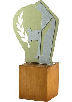 Trofeo de Karate en metal/madera Thumb Trofeo de Karate en metal/madera Thumb