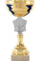 Trofeo copa escudo plata-oro portadiscos 