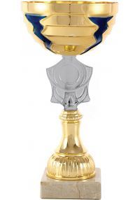 Trofeo copa escudo plata-oro portadiscos 