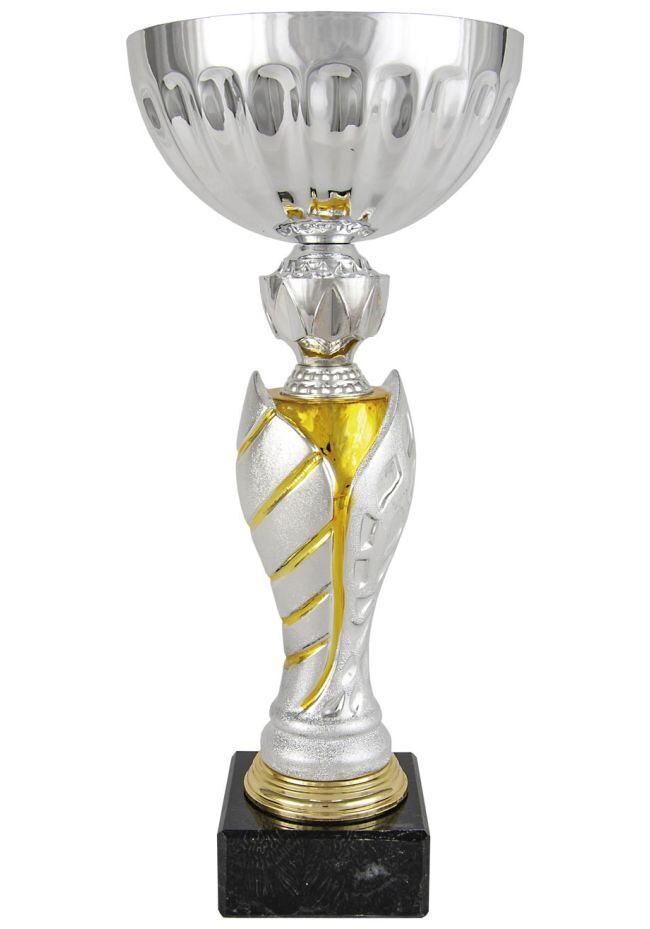 Bicolor flower cup trophy