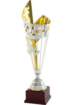 Trofeo copa cono geométrico cuadrado bicolor Thumb Trofeo copa cono geométrico cuadrado bicolor Thumb