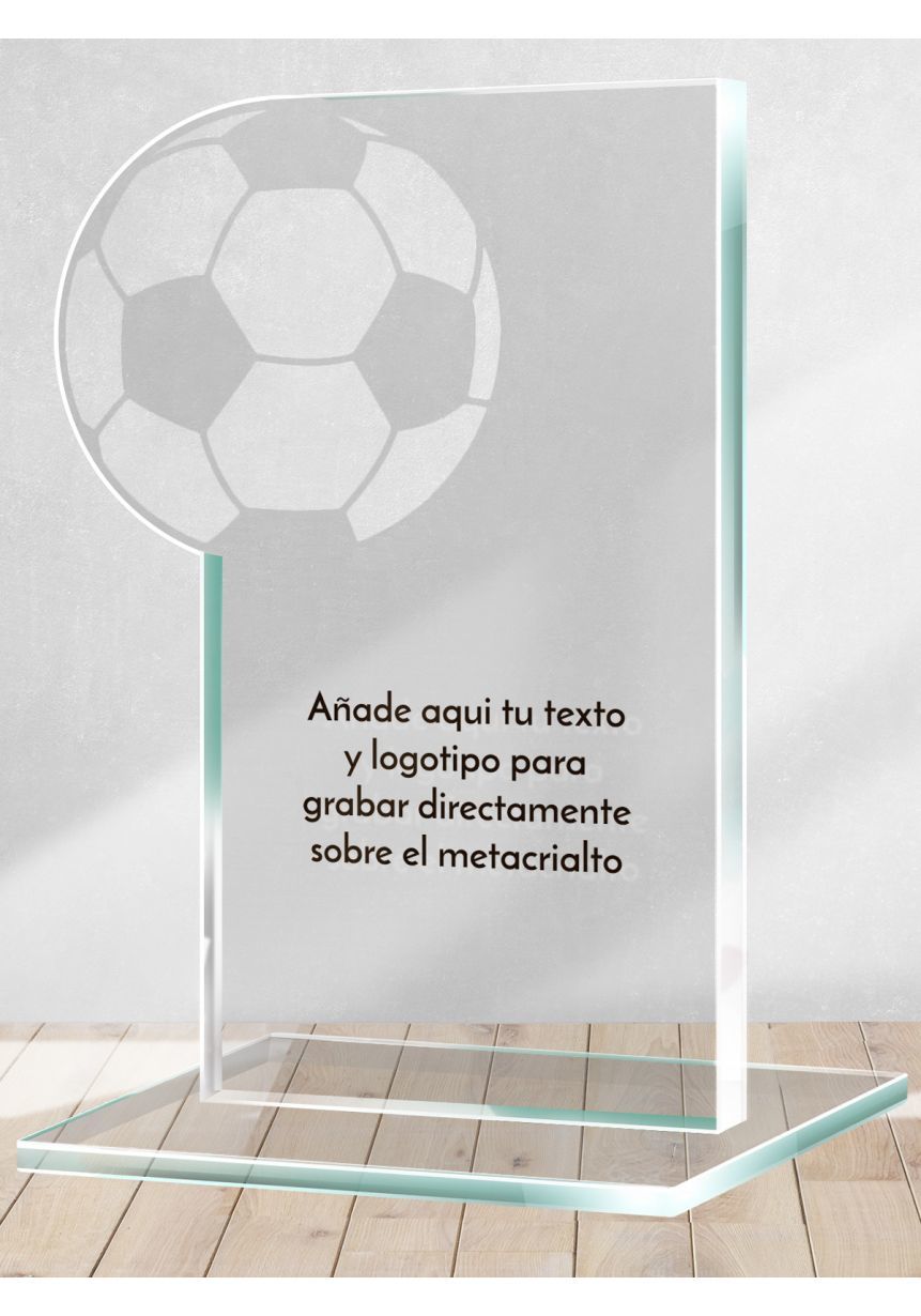 Trofeo de Futbol en metacrilato calado