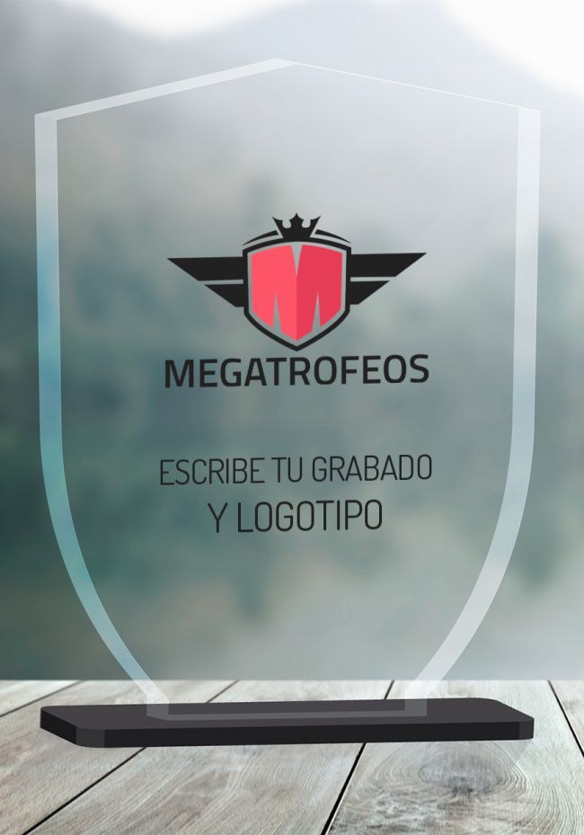 Trofeo corte en metacrilato escudo Trofeo corte en metacrilato escudo