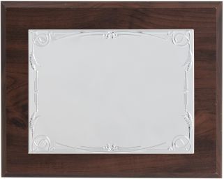 Placa de homenaje rectangular aluminio 