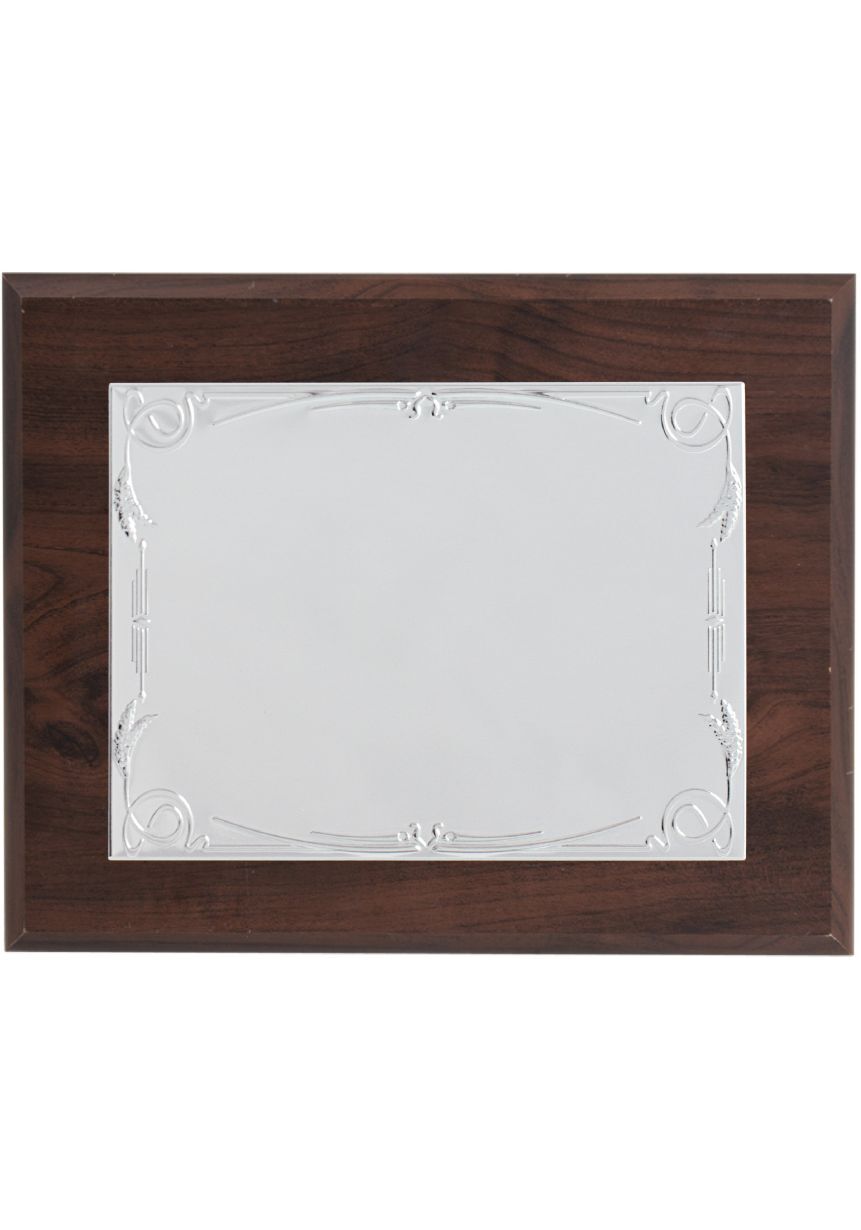 Placa de homenaje rectangular aluminio
