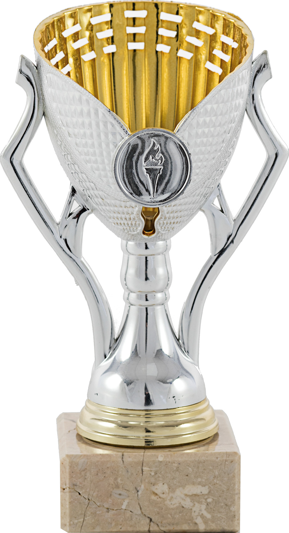 Trofeo Dam Ensaladera Cristal Plata online - Trofeos de Cristal