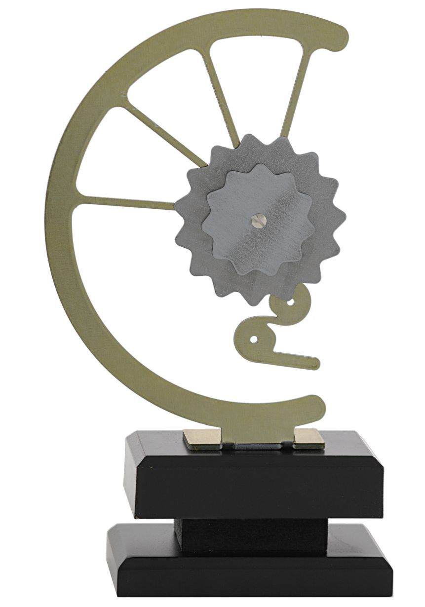 Trofeo con engranaje de bicicleta