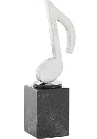 Trofeo di note musicali in alluminio