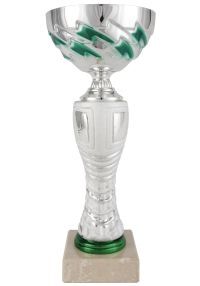 Silver Half Cone Cup Green Disc Holder