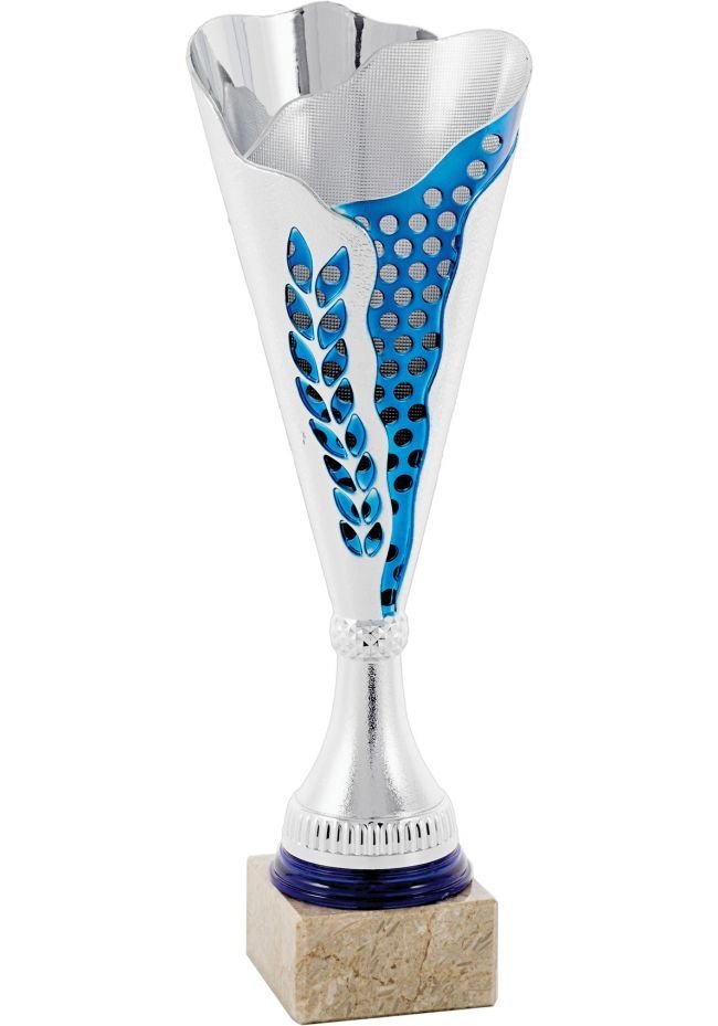 Laurel silver conical cup trophy