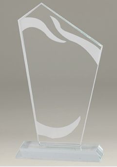 Trofeo de cristal con forma de trapecio Thumb