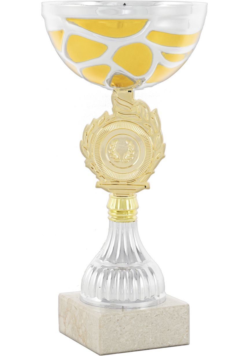 Trofeo competición portadisco dorado