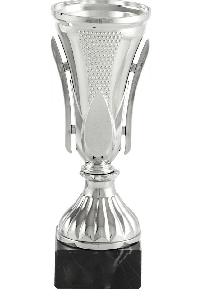 Trofeo copa alargada en plata