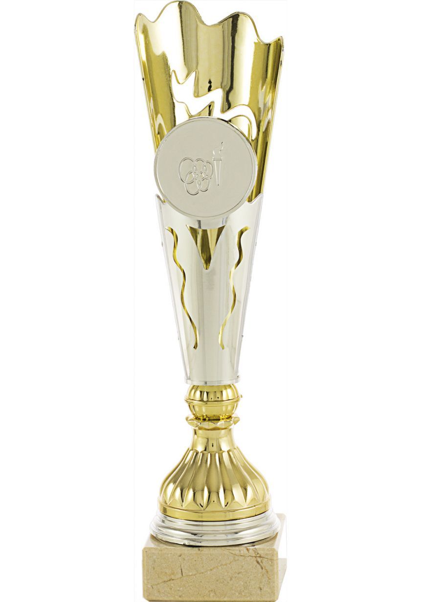 Trofeo estilo antorcha porta portadisco