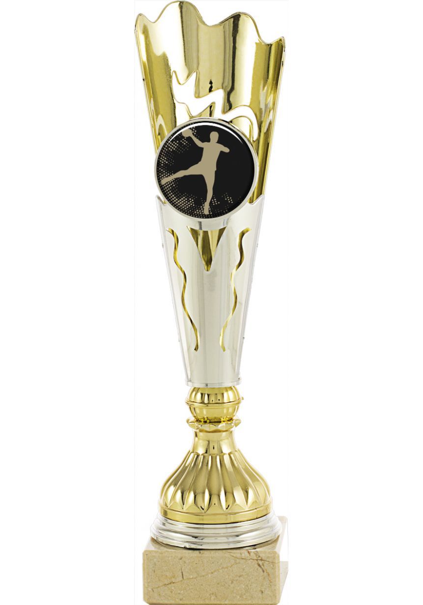 Trofeo estilo antorcha porta portadisco
