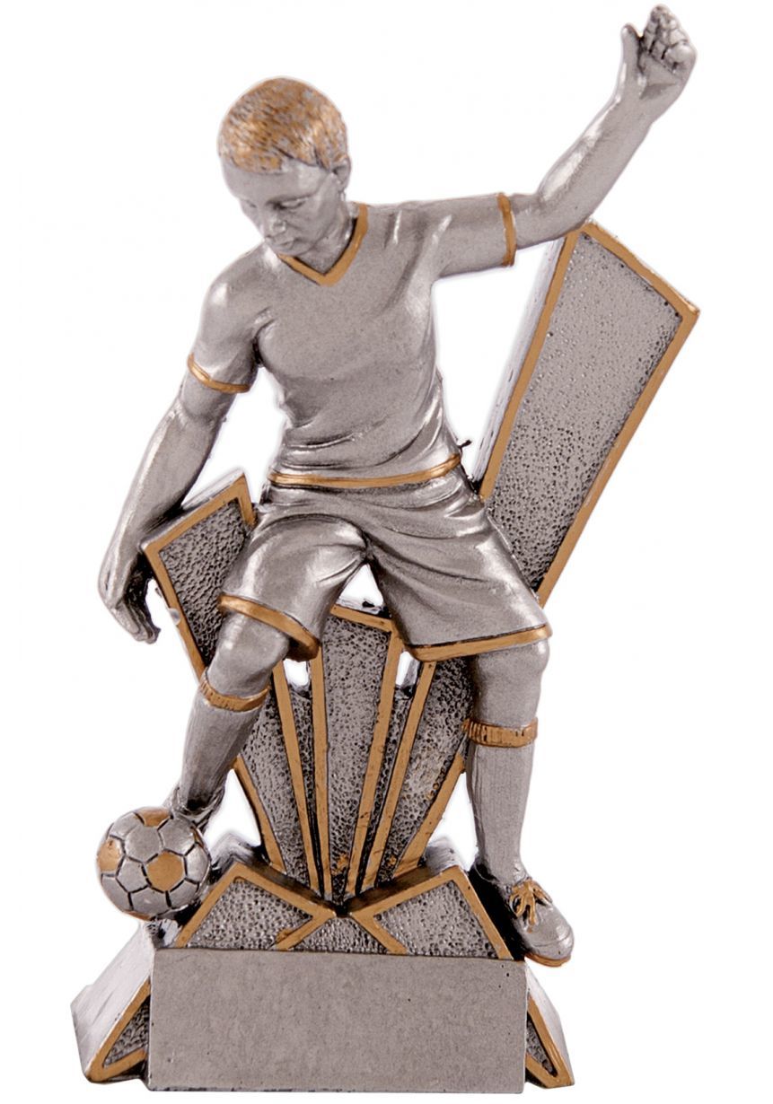 Trofeo soporte y figura de jugador fútbol