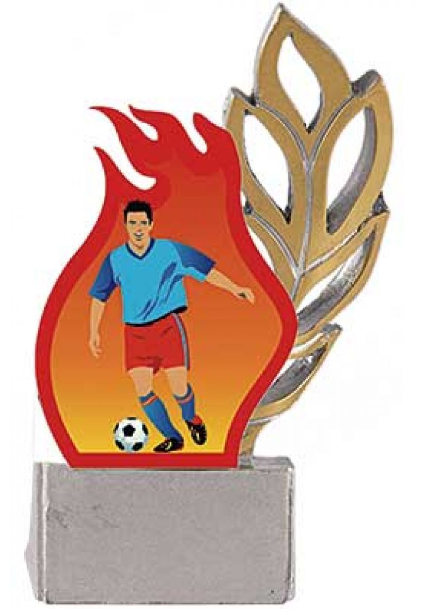 Trofeo laurel aplique deportivo