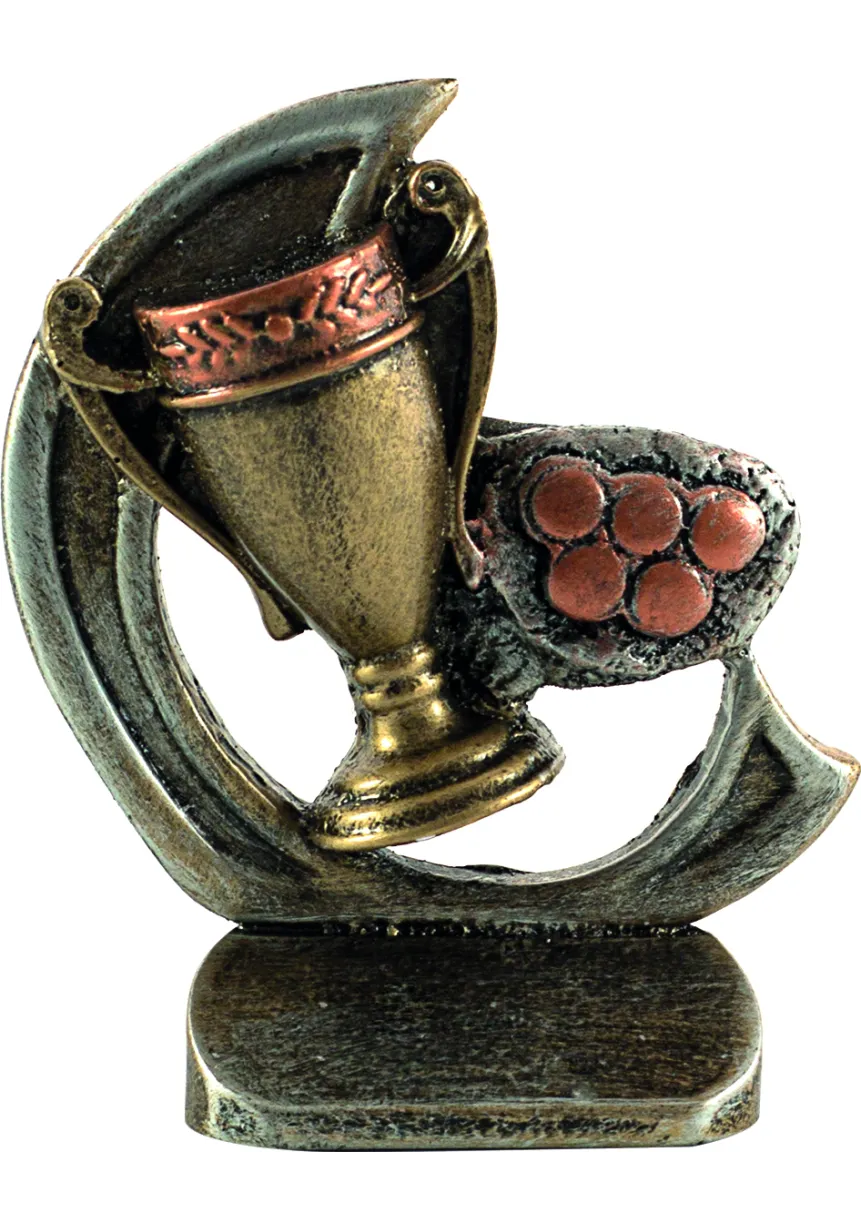 Trofeo deportivo en resina