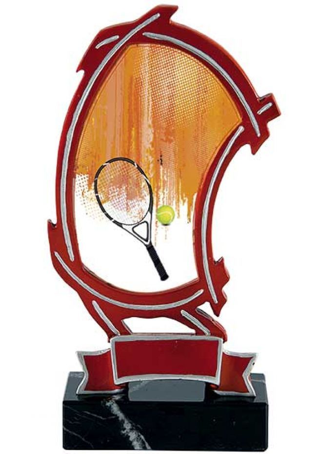 Trofeo resina calado doble curva tenis Trofeo resina calado doble curva tenis