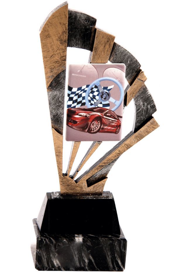 Trofeo cerámica abanico deportivo