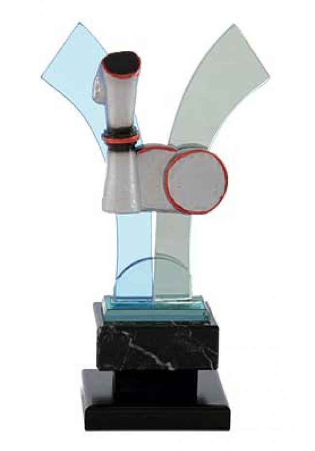Trofeo cristal en V juegos autóctonos Trofeo cristal en V juegos autóctonos