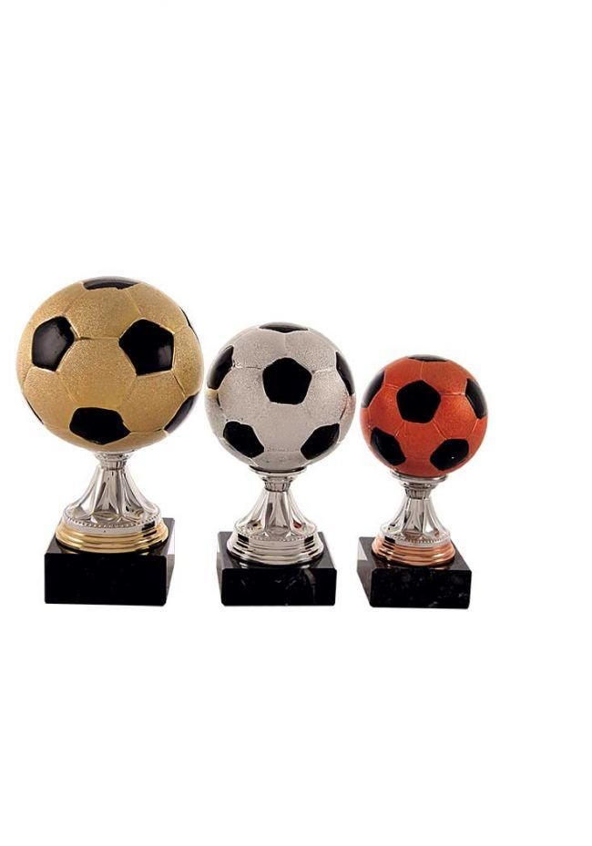 Trofeo balón de fútbol para el podium
