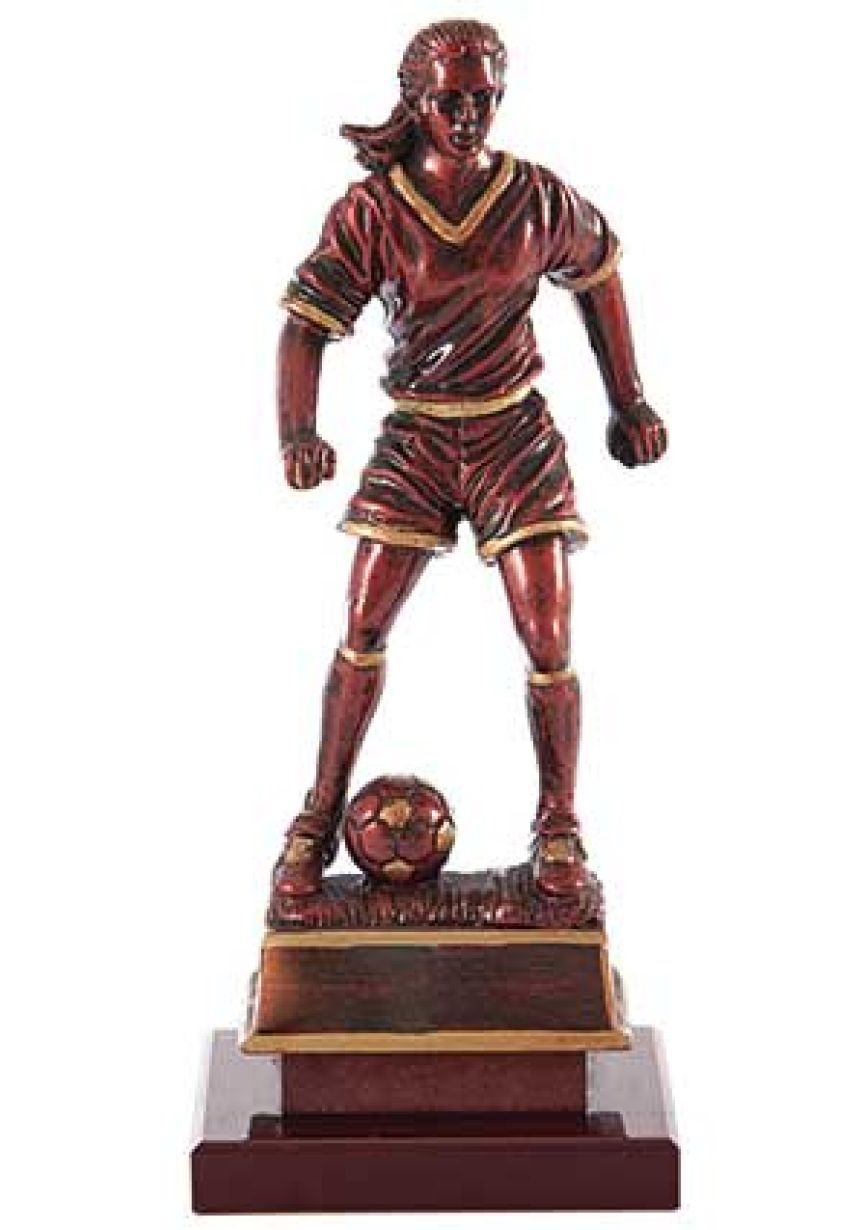 Trofeo figura femenina de fútbol